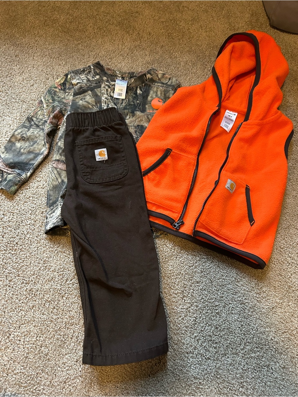 Carhartt Infant 3 piece set (Pants, shirt, vest)
